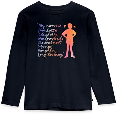 Pippi Langkous My Name Is … Bunt Premium T-Shirt Kinderen