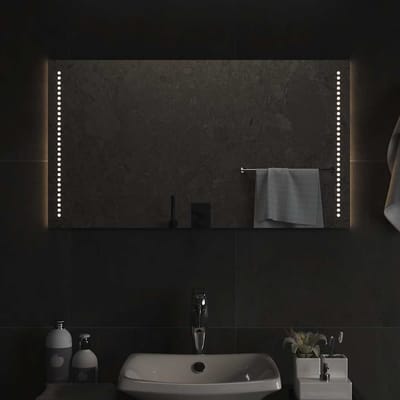 vidaXL - Badkamerspiegel - LED - 90x50 - cm