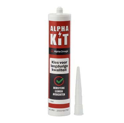 Alpha Omega® - MS Polymeer Kit - EPDM - Oersterk Verlijmen en Afdichten - Zwart