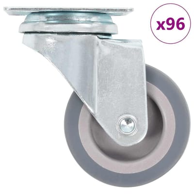 vidaXL - 96 - st - Zwenkwielen - 50 - mm
