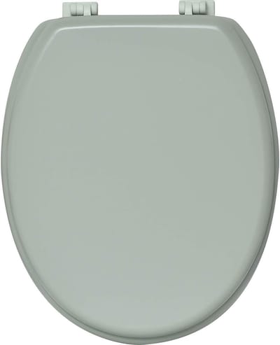Ovale Toiletzitting - Toiletbril Hout - Badkamer Upgrade - Massief Hout Materiaal - 445 cm Lengte - Amandelgroen