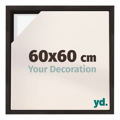 Your Decoration - Baklijst 60x60 cm - Eiken Donker - Baklijst voor Canvas - MDF - Lyon