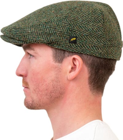 Hatman of Ireland The Dubliner 100% Donegal Tweed Green maat S (56cm)