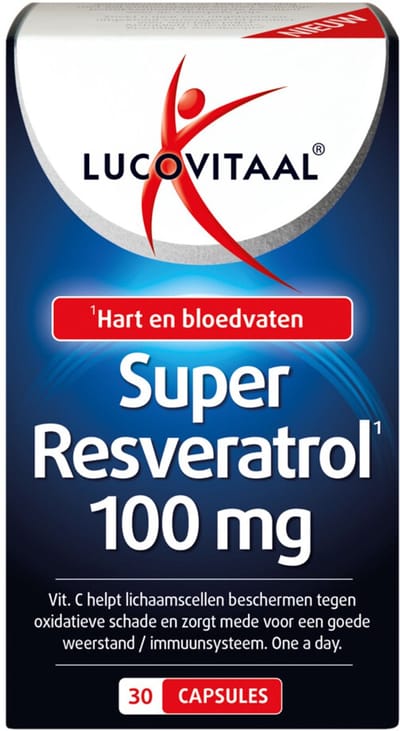 Lucovitaal Super Resveratrol 100 mg - 3 x 30 capsules - Voordeelverpakking