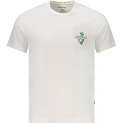 Guess Jeans Bianco Biologische Katoenen T-Shirt voor Heren