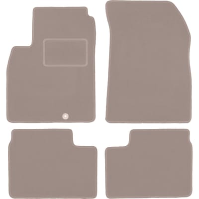Beige veloursmatten voor: Nissan Micra K13 hatchback (2010-2016)