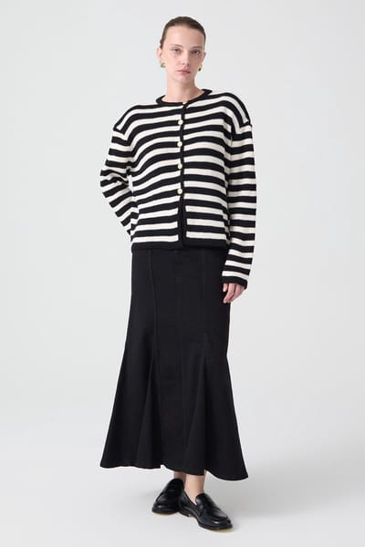 Striped Knit Cardigan
