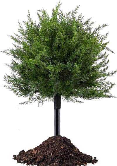 Kunstplant Struik - Buitenplant Decoratie - Tuin Aankleden - UV-bestendige Stabiliteit - 38 cm Breed - Groen