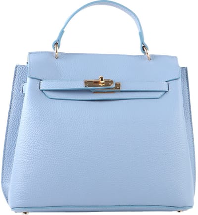 Giuliano Lederen handtas Elowyn - Made in Italy - Blauw