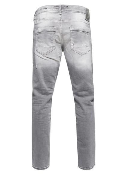 Jeansbroek "NISHO" straight fit biker katoen stretch