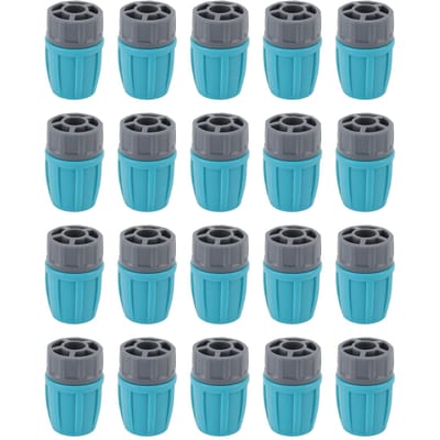 15 stuks Irrigatiebuis Vergrendelmoeren Connectoren 16 mm Duurzaam PE Anti-veroudering Zuurproof Milieuvriendelijk 16 mm PE Buisconnectoren gray
