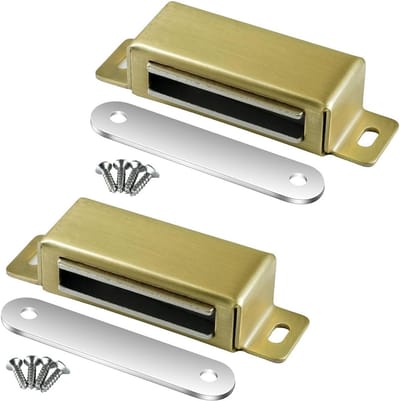 Magnetische Deursluiters voor Keukenkastjes, RVS Magneten voor Meubels en Balkon, 72 mm (Set van 2)