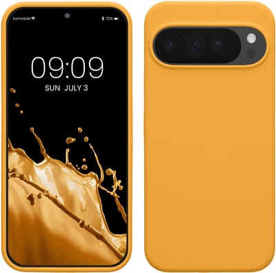 kwmobile telefoonhoesje geschikt voor Google Pixel 10 Pro XL - Hoesje met siliconen coating - Smartphone case in mango