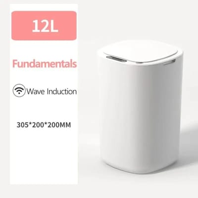 Smart Sensing Prullenbak Automatische Witte Prullenbak Keuken Badkamer Waterdicht 12L Elektrische Prullenbak 12L gray
