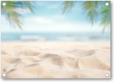 Zee Golven Strand - Tuinposter 70x50 - Wanddecoratie - Minimalist - Natuur