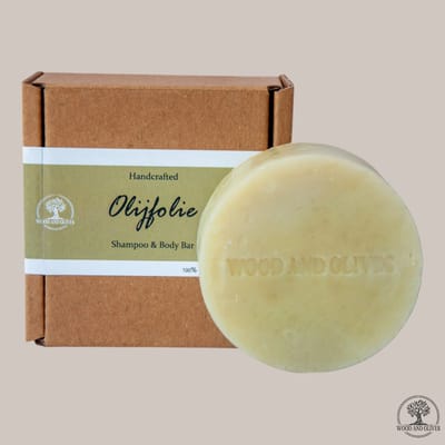 Wood and Olives - Olijfolie Shampoo & Body Zeepbar - 100 g