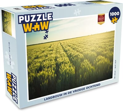 Puzzel Landbouw in de vroege ochtend - Legpuzzel - Puzzel 1000 stukjes volwassenen