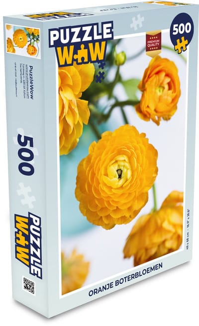 Puzzel Bloemen - Buiten - Oranje - Legpuzzel - Puzzel 500 stukjes