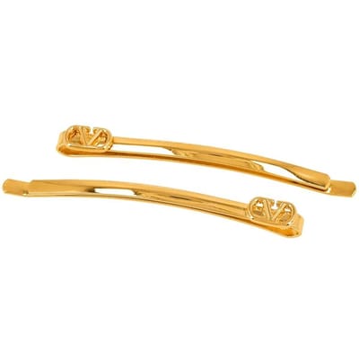 Valentino V Logo Kristal Haarclip J0x69 Met L01 6W2J0X69 MET L01