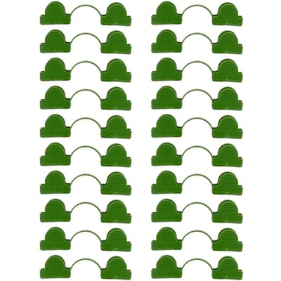 Clip pour Film de Serre Haute Ténacité pour Couvertures de Sol Abris Cadres Articulés Type 1 green