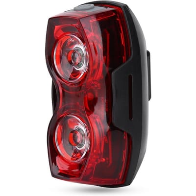 Buiten LED Fiets Achter Zadel Lamp Achterlicht Veiligheidswaarschuwing Rood Licht Nachtrijaccessoire black