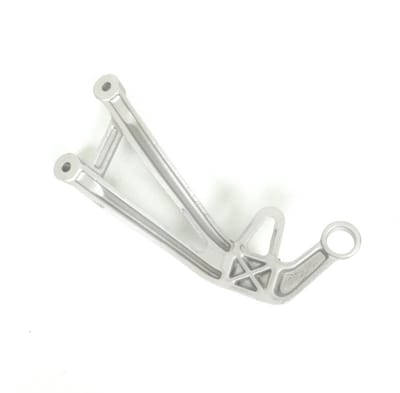 Platine de repose pied passager droit pour moto Peugeot 50 XR6 757237GW ARD Neuf