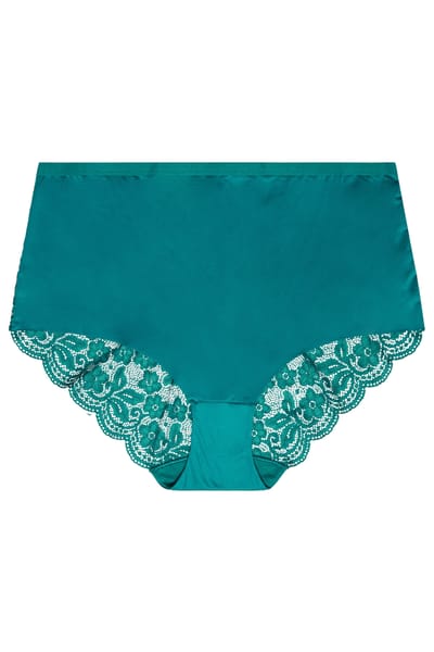 Yours Yourset Set Van 3 Groene En Bordeauxrode Kanten Maxislipssize 42-44