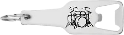 Akyol - drumstel flesopener - Drum - de beste drummer - kado voor een drummer - 105 x 25mm
