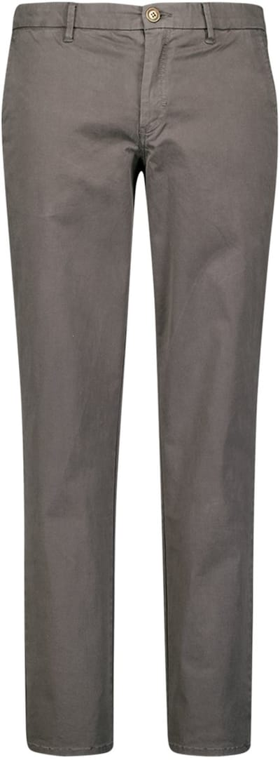 No Excess Pants Stretch Garment Dyed Dark Grey Size: W36L32 | Chinos Outlet | Heren | Grijs