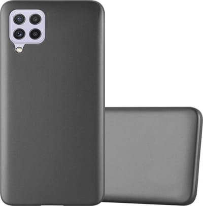 Cadorabo Hoesje geschikt voor Samsung Galaxy A22 4G / M22 / M32 4G in METALLIC GRIJS - Beschermhoes gemaakt van flexibel TPU silicone Case Cover