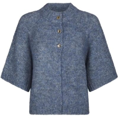 Neo Noir benuta fluffy knit cardigan 165816 407 smoke