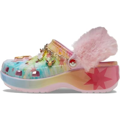 Pokémon x Crocs Klassieke Platform Clog Eevee Dames Sneakers Roze Multi-Color 211429-90H 37-38 gray