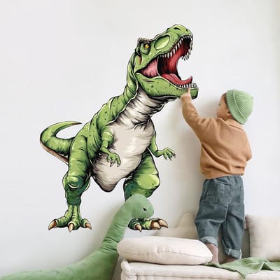 Grote T-Rex Muurstickers voor Kinderen - Prehistorische Dinosaurus Wanddecoratie voor Jongens en Meisjes, Perfect voor Kinderkamer en Kleuterschool