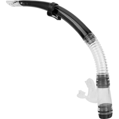 Tube de Respiration de Plongée Professionnel Semi-Sec Équipement de Plongée et de Natation(Bleu transparent )