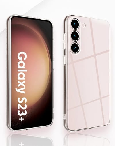 AziLine Silicone Case Geschikt voor Samsung Galaxy S23+ - AziLine Transparante Bescherming Hoesje voor S23 Plus - Premium Zachte Silicon Hoesje geschikt voor Samsung Galaxy S23+ Plus