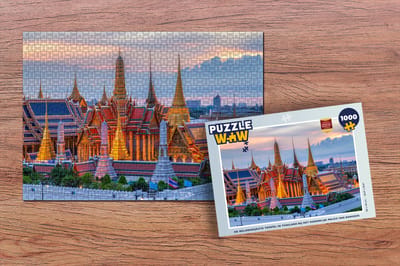 Puzzel Paleis - Thailand - Oranje - Legpuzzel - Puzzel 1000 stukjes volwassenen