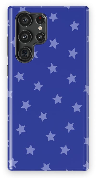 DripCase Hoesje Samsung Galaxy S22 Ultra | Sterren Design | Magnetisch Opladen | 2-in-1 Ontwerp | Stars Backcover Blue Moon