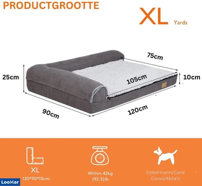 LooMar Hondenbed - Hondenbank - Hondenzetel - Hondensofa - Hondenbench - Hondenbed - Hondenstoel - dierenfauteuil - Hondenmand
