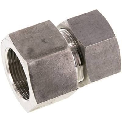 G 1 1/4'' x 30S RVS Rechte Snijring Koppeling 400 Bar DIN 2353 - FL2S-FC-ST-114G-30-S