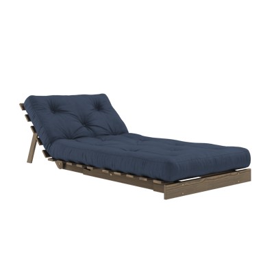 Karup Slaapbank Roots 90 - 737 Navy - 106 carob brown lacquered