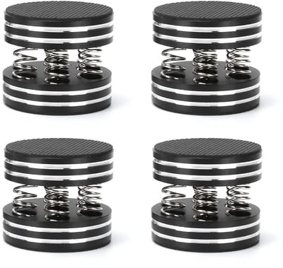 Aluminium Spring Speaker Spikes - 4 Stuks Geluidsisolatie Voeten voor HiFi Versterker, Luidsprekers en Platenspeler