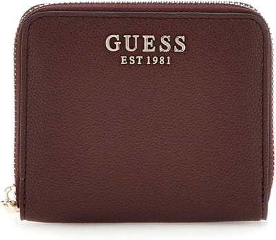 GUESS Portemonnee Eco Ali Zip Around Wallet Burgundy Wijnrood