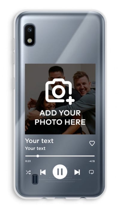 Gepersonaliseerd - Case Company® - Hoesje geschikt voor Samsung Galaxy A10 hoesje - Music Player - Soft Cover Telefoonhoesje - Bescherming aan alle Kanten en Schermrand