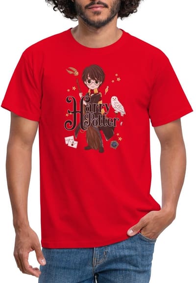 Harry Potter Onderdelen T-Shirt Heren