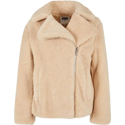 Urban Classics - Sherpa Biker Jacket - M - Beige