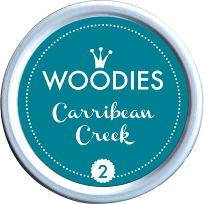 Woodie's Stempelkussen-Inktpad-Inktkussen-Carribean Creek-Stempelen-Kaarten maken-Scrapbook-Knutselen-Hobby-DIY-Stempels-Creative hobby
