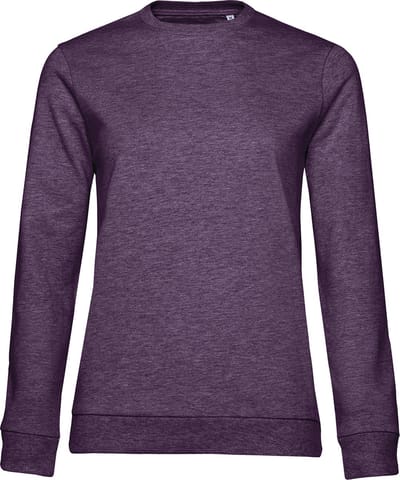 Sweater 'French Terry/Women' B&C Collectie maat XL Heather Purple/Paars