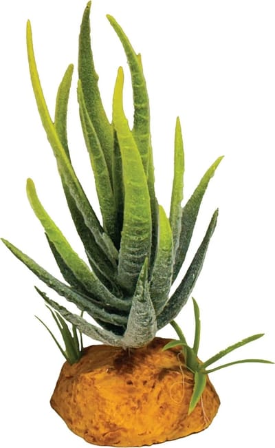 Repto Plant Aloe Green kunstplant terrarium reptielen en amfibieën 6x6x12 cm