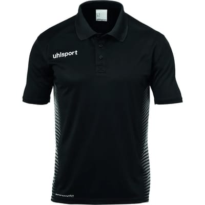 Uhlsport Score Polo Shirt Kind Zwart-Wit Maat 140