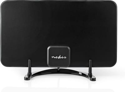 Nedis Binnenantenne - Actief - FM / UHF / VHF - Ontvangstbereik: 0-25 km - LTE700 - Versterking: 26 dB - ABS - Zwart